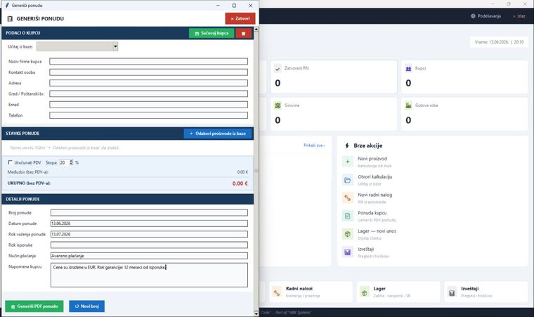 Hub — Ponuda